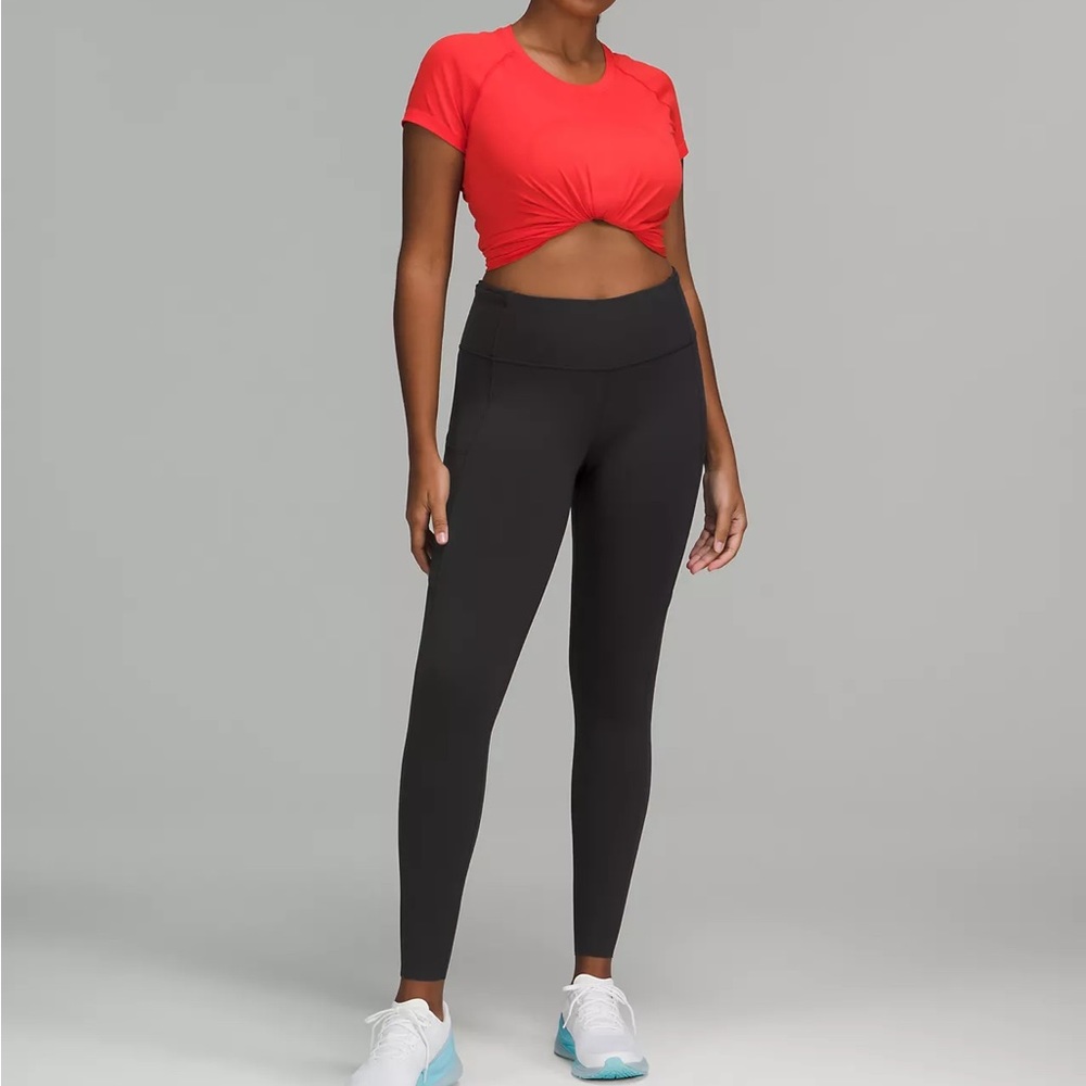 Lululemon Fast and Free Reflective High-Rise Tight 28" Black Size 4